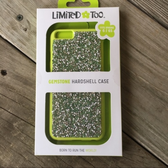 Limited Too Accessories - NEW iPhone 6/6s Lime Green Gemstone Phone Case